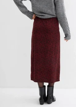 Midirock aus fließender Viskose