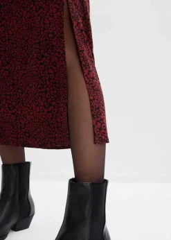 Midirock aus fließender Viskose