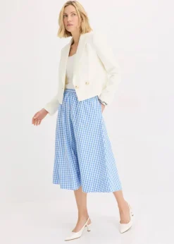 Midirock aus reiner Baumwolle