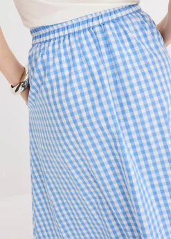 Midirock aus reiner Baumwolle