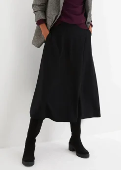 Midirock aus Viskose-Mix