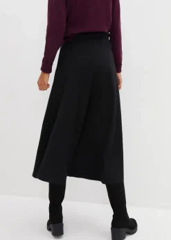 Midirock aus Viskose-Mix