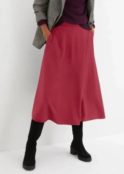 Midirock aus Viskose-Mix