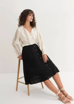 Midi-Rock mit Leinen