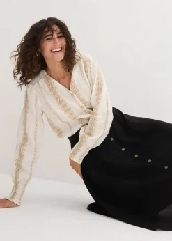 Midi-Rock mit Leinen