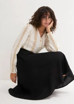 Midi-Rock mit Leinen