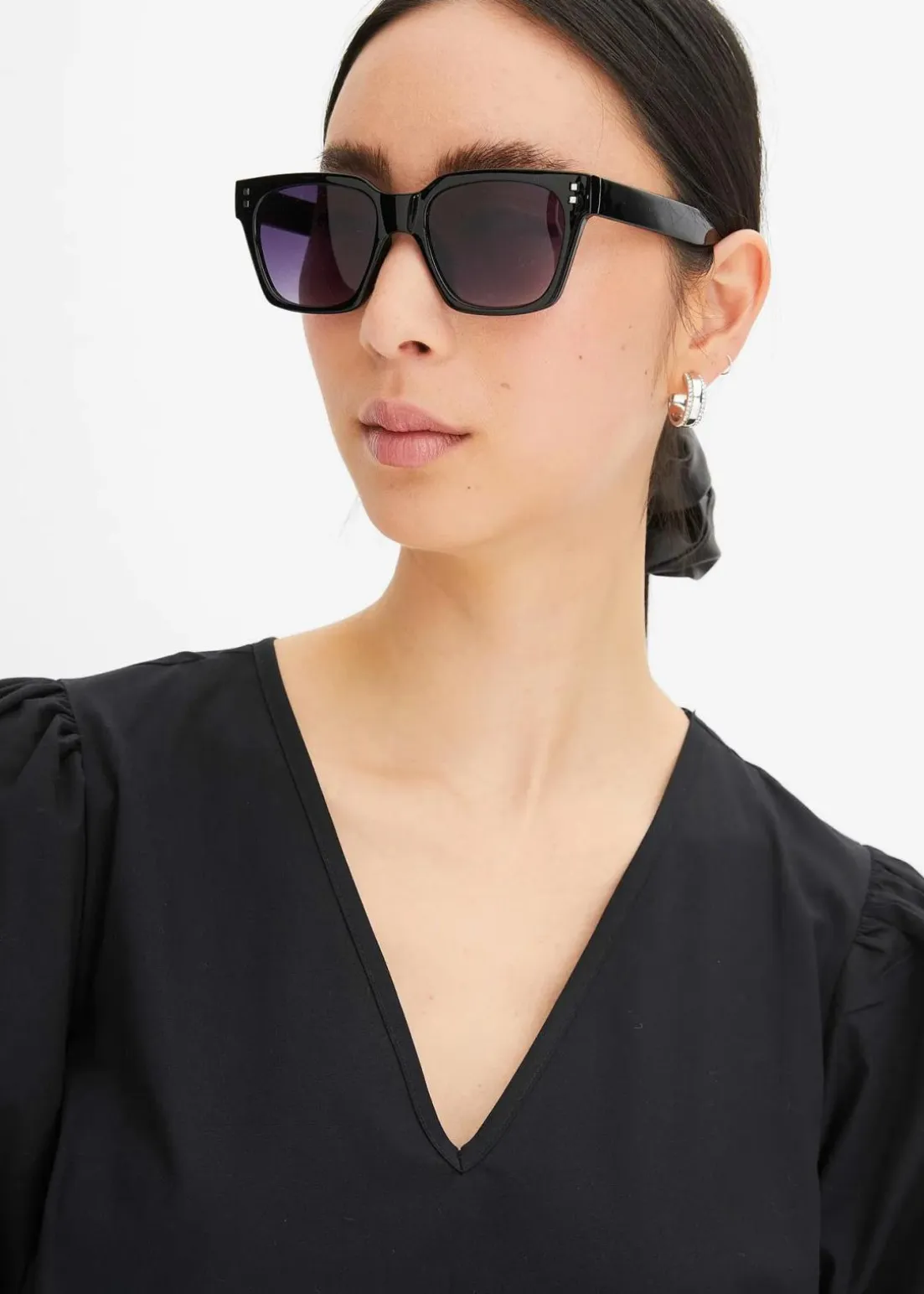 Midi-Web-Kleid aus Bio-Baumwolle