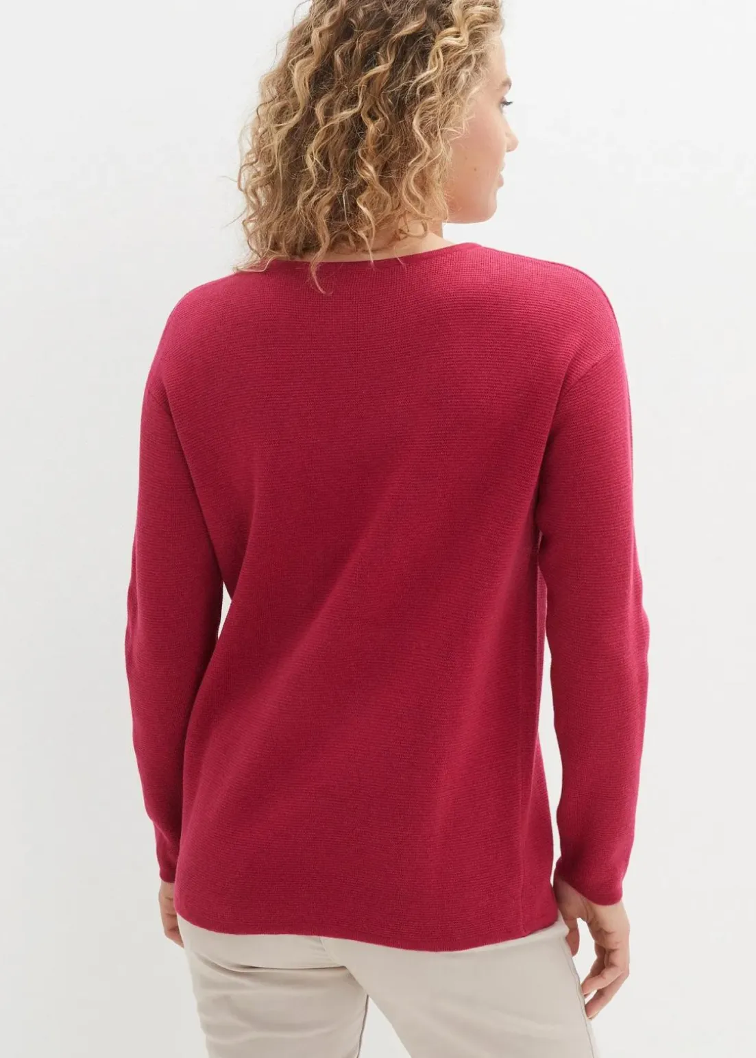 Milano Rib Pullover mit Rundhals