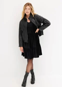 Minikleid aus elastischen Samt