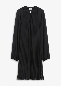 Minikleid aus feinem Chiffon mit Plisseé