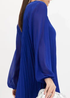 Minikleid aus feinem Chiffon mit Plisseé