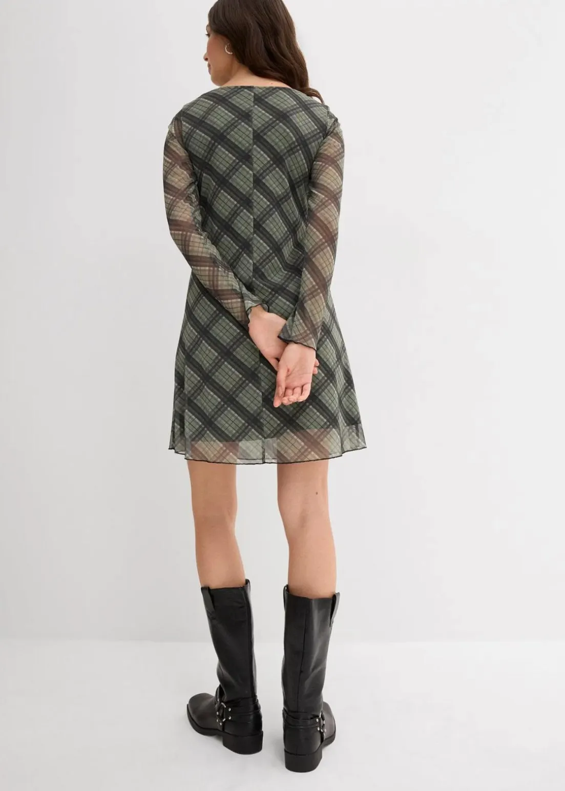 Minikleid aus feinem Mesh