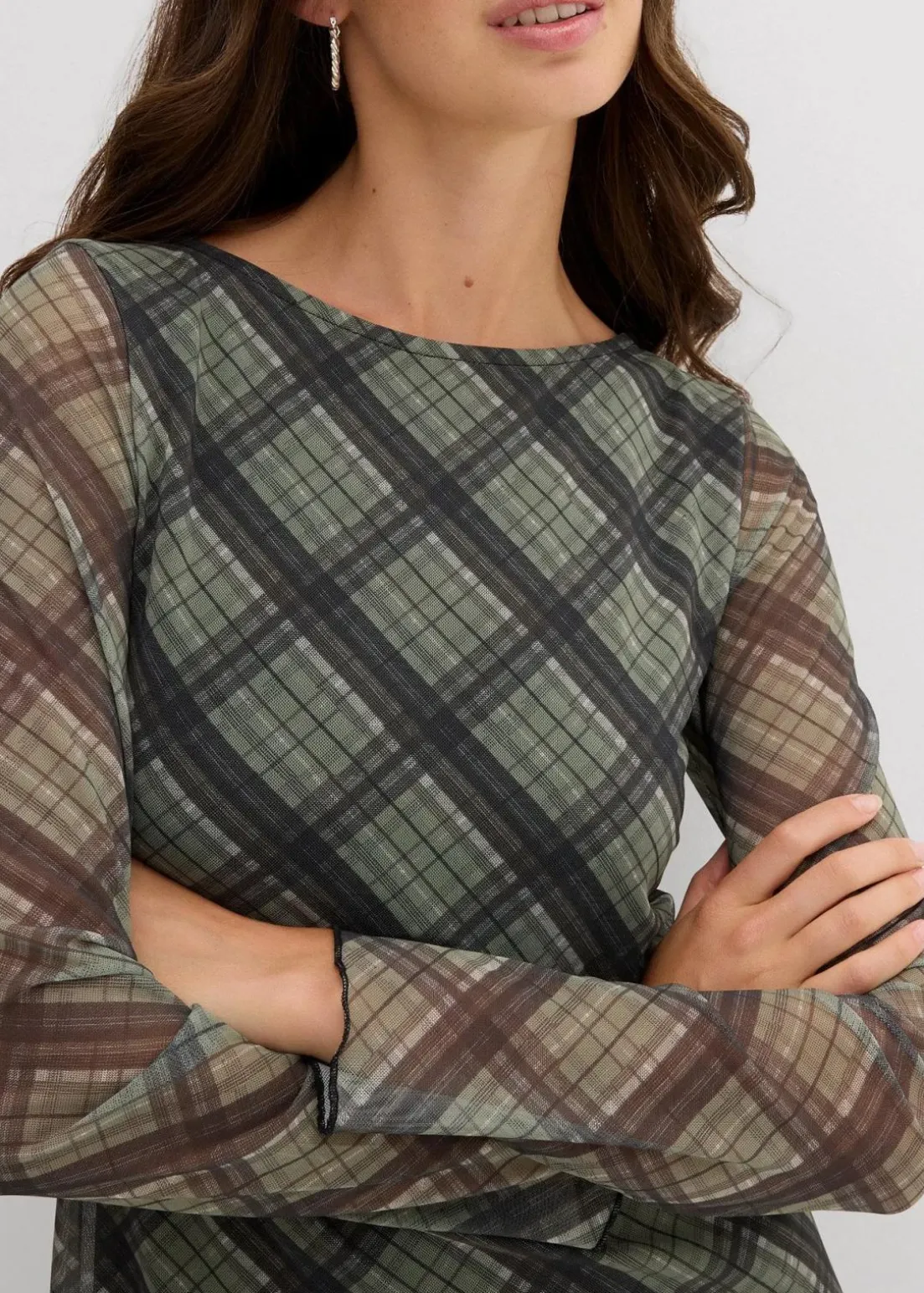 Minikleid aus feinem Mesh