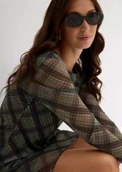 Minikleid aus feinem Mesh