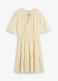 Minikleid aus fließendem Viskose-Mix