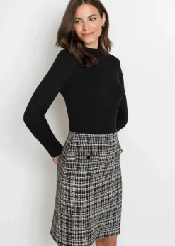 Minikleid aus fließendem Viskose-Mix