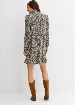 Minikleid aus fließender Viskose