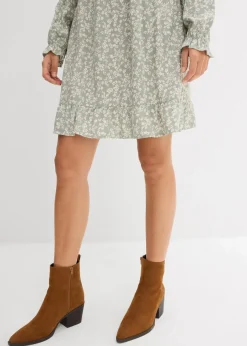 Minikleid aus fließender Viskose