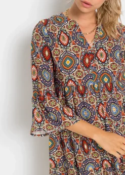 Minikleid aus fließender Viskose