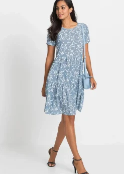 Minikleid aus fließender Viskose