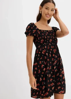 Minikleid aus fließender Viskose