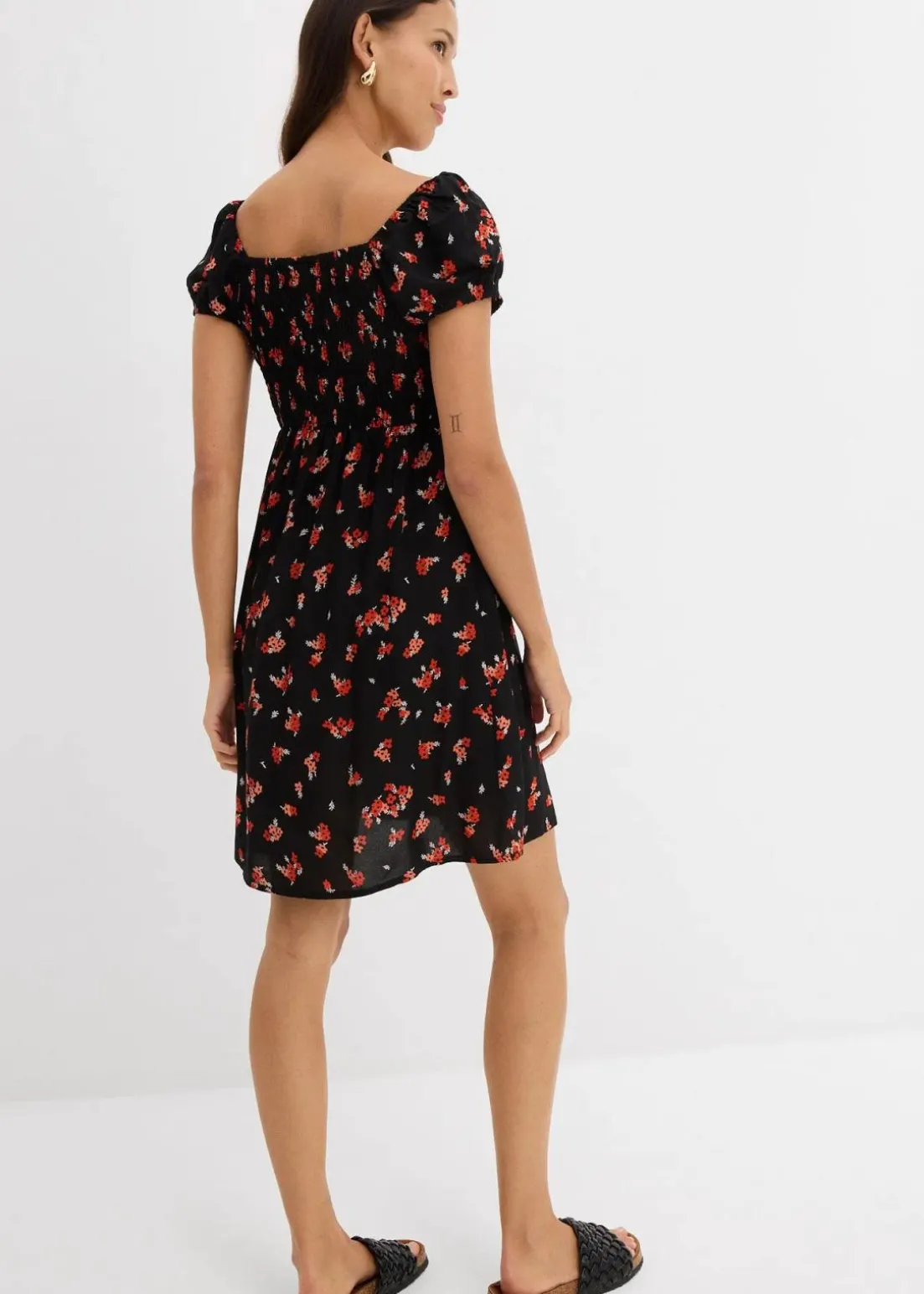 Minikleid aus fließender Viskose