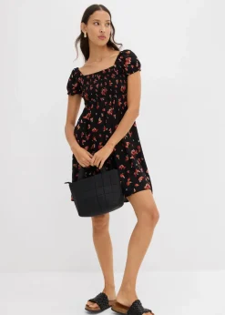 Minikleid aus fließender Viskose