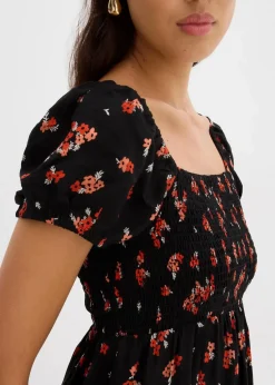 Minikleid aus fließender Viskose