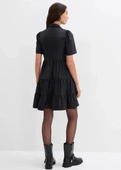 Minikleid aus glänzendem Material