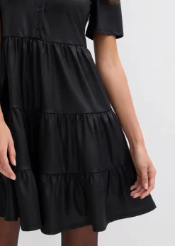 Minikleid aus glänzendem Material