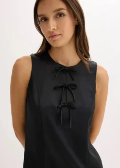 Minikleid aus glänzendem Satin