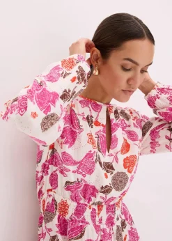 Minikleid aus Musselin