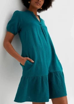 Minikleid aus Musselin