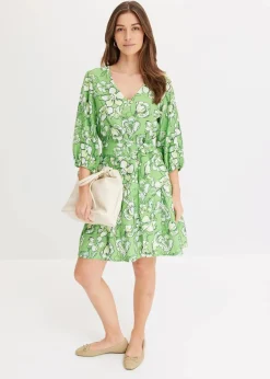 Minikleid aus softem Viskose-Mix