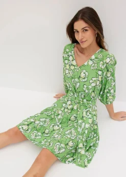 Minikleid aus softem Viskose-Mix