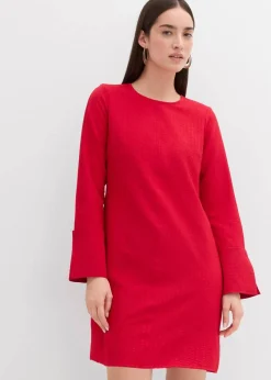 Minikleid aus strukturiertem Material