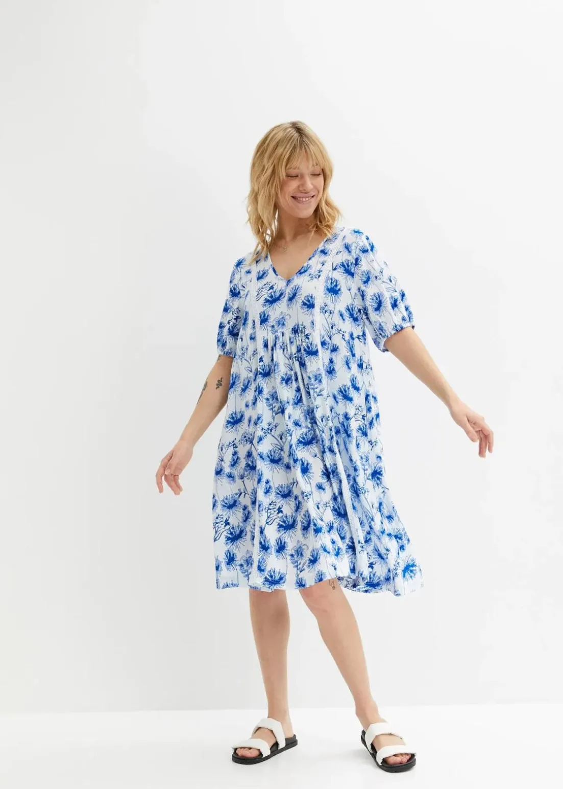 Minikleid aus Viskose