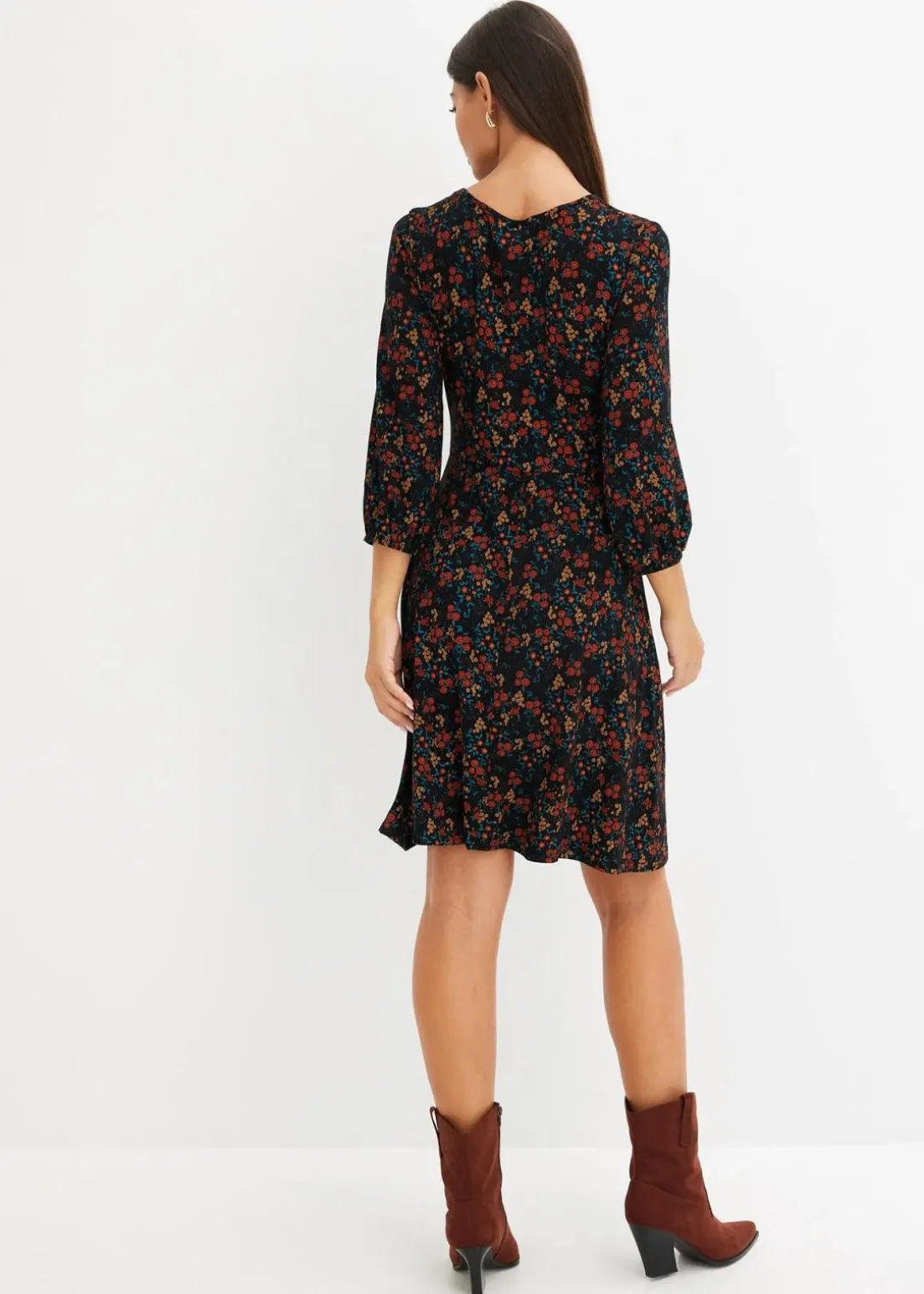 Minikleid aus Viskose-Mix