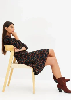 Minikleid aus Viskose-Mix