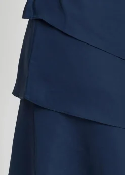 Minikleid im Lagen-Look mit dekorativem Accessoire