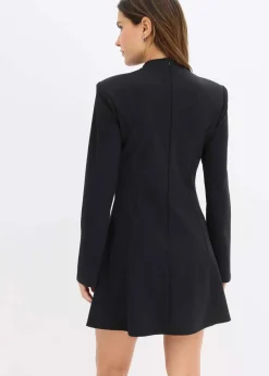 Minikleid in A-Linie und Trompetenärmeln