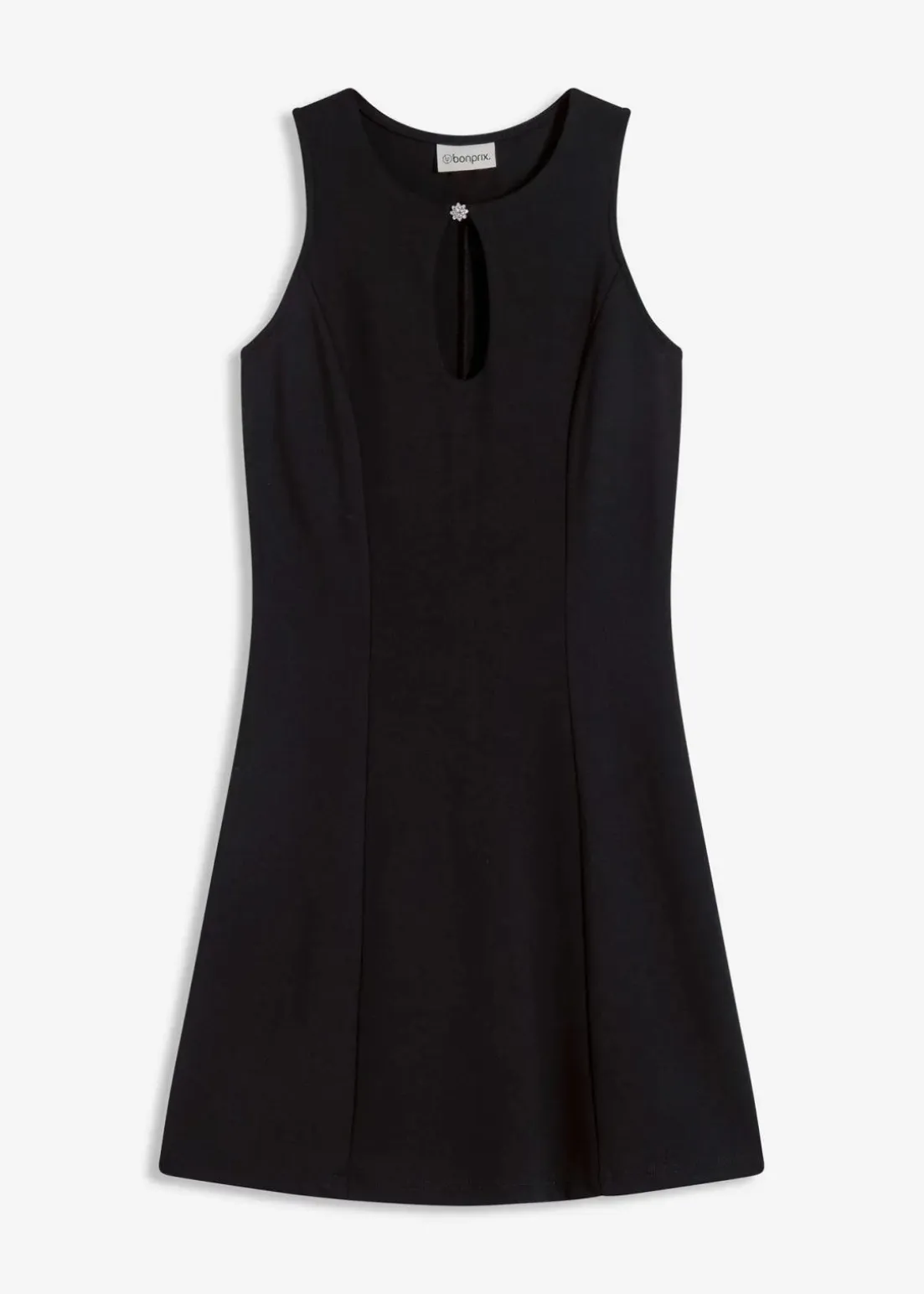 Minikleid mit Schmuck-Knopf