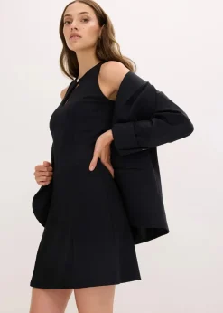 Minikleid mit Schmuck-Knopf