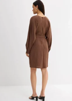 Minikleid mit Struktur aus Viskose-Mix