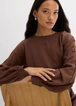 Minikleid mit Struktur aus Viskose-Mix