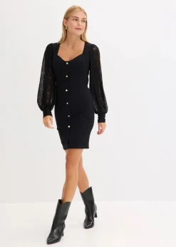 Minikleid mit tiefem Ausschnitt