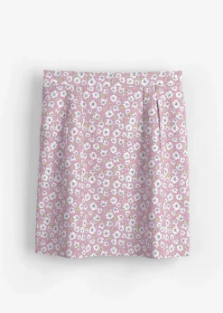 Minirock aus fließender Viskose