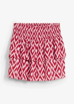 Minirock aus fließender Viskose