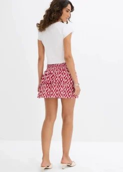 Minirock aus fließender Viskose