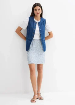 Minirock aus fließender Viskose